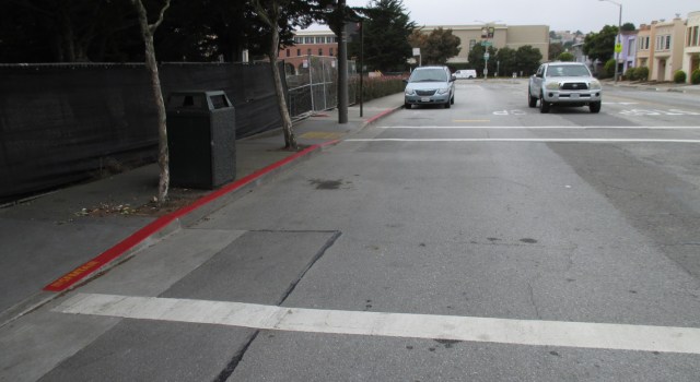 Daylighting on south side of Judson Avenue at Gennessee Street. Photo: Sunnyside Neighborhood Association.