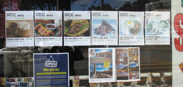 Monterey Pizza and Asian Zap, Monterey Blvd. Photo: Sunnyside Neighborhood Association