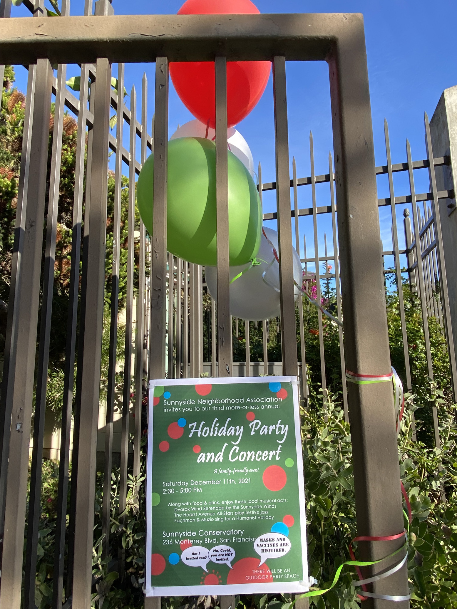 Holiday Party 2021, Sunnyside Neighborhood Association. Photo: Laura Mitic